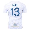 Maglia ufficiale Francia Kante 13 Trasferta Mondiali 2022 per Uomo